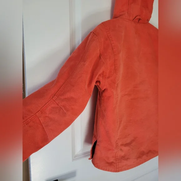 STS Ranchwear Orange Hooded Jacket with Sherpa Lining - Picture 2 of 9